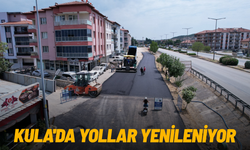 Kula'da yollar yenileniyor