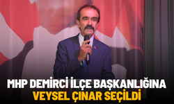 MHP Demirci İlçe Başkanlığına Veysel Çınar seçildi