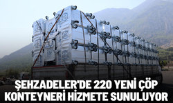 Şehzadeler'de 220 yeni çöp konteyneri hizmete sunuluyor