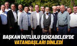Başkan Dutlulu Şehzadeler'de vatandaşları dinledi