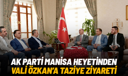 AK Parti Manisa heyetinden Vali Özkan’a taziye ziyareti