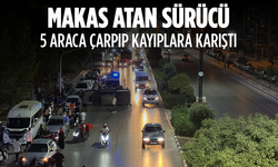 Makas atan sürücü 5 araca çarpıp kayıplara karıştı