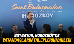 Baybatur, Horozköy’de vatandaşların taleplerini dinledi