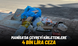 Manisa’da çevreyi kirletenlere 4 bin lira ceza