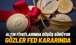 Altın fiyatlarında düşüş sürüyor: Gözler Fed kararında