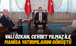 Vali Özkan, Cevdet Yılmaz ile Manisa yatırımlarını görüştü