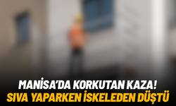 Manisa’da inşaat iskelesinden düşen işçi yaralandı