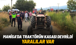 Turgutlu'da traktörün işçi taşıyan kasası devrildi: 4 yaralı