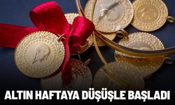 Altın fiyatları haftaya düşüşle başladı