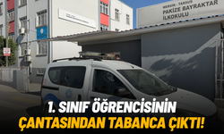 Tarsus'ta 1. sınıf öğrencisinin çantasından tabanca çıktı