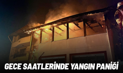 Gece saatlerinde yangın paniği
