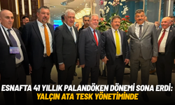 Esnafta 41 yıllık Palandöken dönemi sona erdi: Yalçın Ata TESK yönetiminde