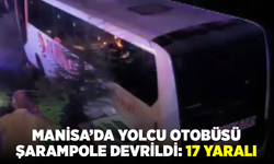 Kırkağaç’ta Yolcu Otobüsü Şarampole Devrildi: 17 Yaralı