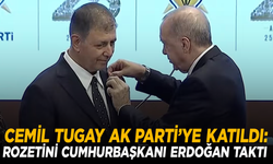 Cemil Tugay AK Parti’ye katıldı: Rozetini Cumhurbaşkanı Erdoğan taktı