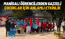 Manisalı öğrencilerden Gazzeli çocuklar için anlamlı etkinlik