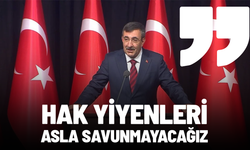 Cevdet Yılmaz: Hak yiyenleri asla savunmayacağız