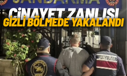 Cinayet zanlısı gizli bölmede yakalandı