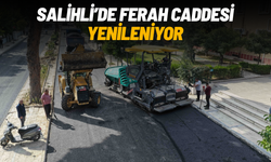 Salihli’de iki mahalleyi birbirine bağlayan Ferah Caddesi yenileniyor