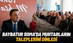 Baybatur Soma’da muhtarlarla bir araya gelerek talepleri dinledi