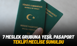 7 meslek grubuna yeşil pasaport teklifi TBMM’ye sunuldu