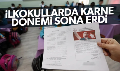 İlkokullarda karne dönemi sona eriyor