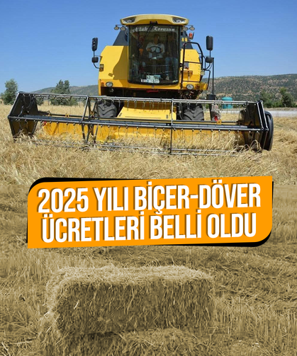 Selendi’de 2025 yılı biçer-döver ücretleri belli oldu