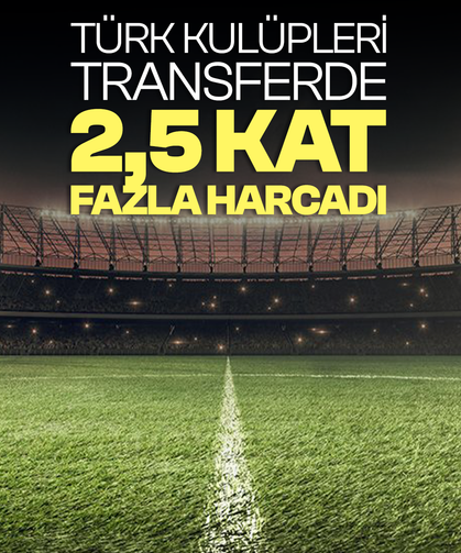 Türkiye, transfer harcamasında Avrupa’da 7'nci sırada