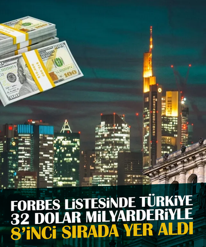 Forbes listesinde Türkiye 8’inci sırada yer aldı