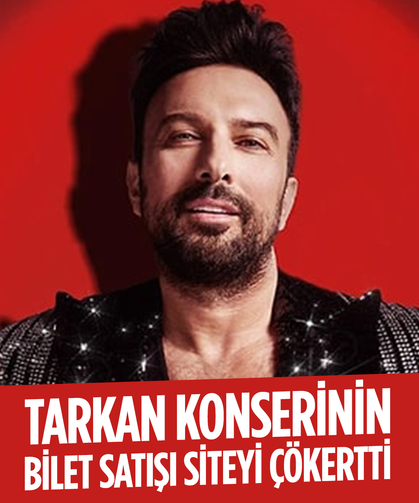6 yıl aranın ardından gerçekleşen Tarkan konserinin bilet satışı siteyi çökertti