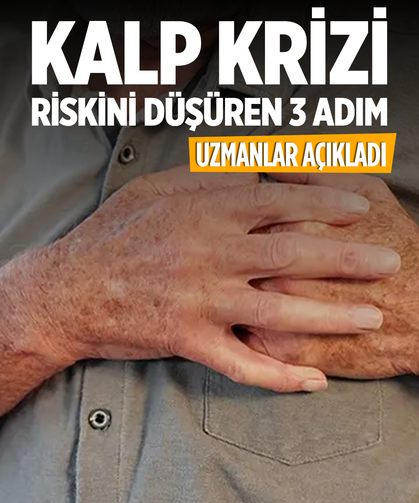 Kalp krizi riskini düşüren 3 adım