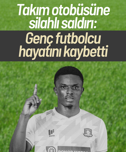 Takım otobüsüne silahlı saldırı: Genç futbolcu hayatını kaybetti