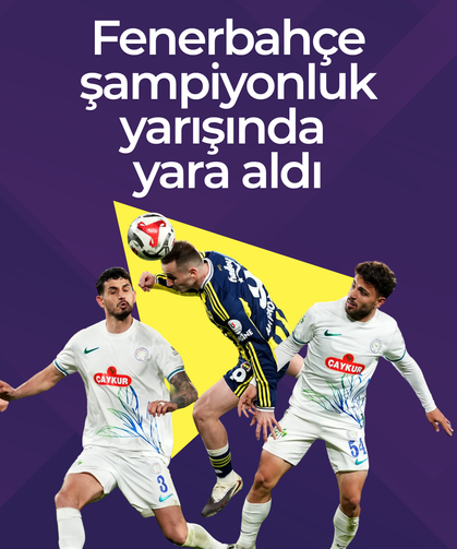 Fenerbahçe'nin Rizespor'a karşı 13 maçlık serisi sona erdi