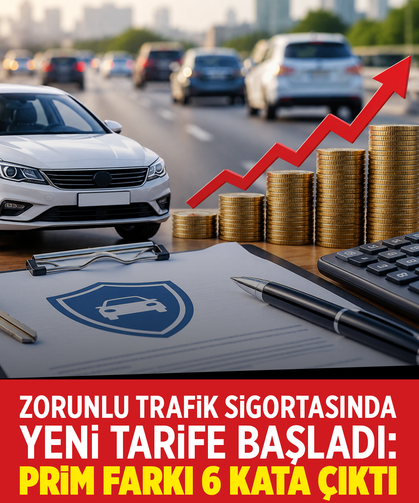 Zorunlu trafik sigortasında yeni tarife başladı: Prim farkı 6 kata çıktı