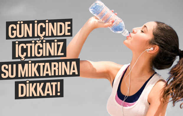 Gün içinde içtiğiniz su miktarına dikkat!