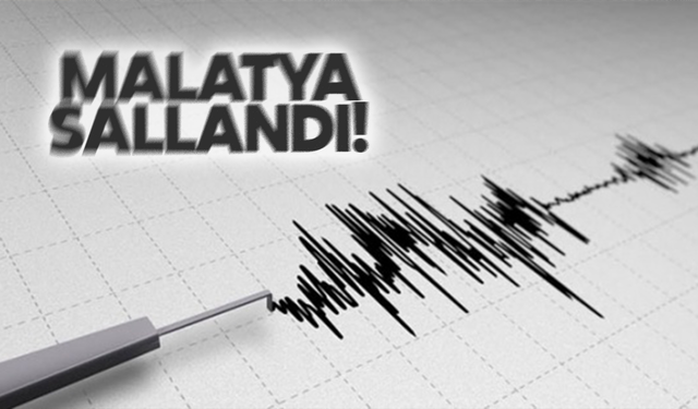 Malatya'da 4,8 büyüklüğünde deprem!