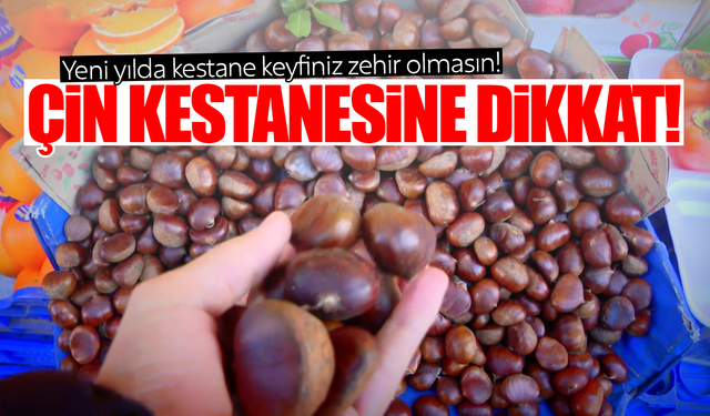 Yeni yılda kestane keyfiniz zehir olmasın!