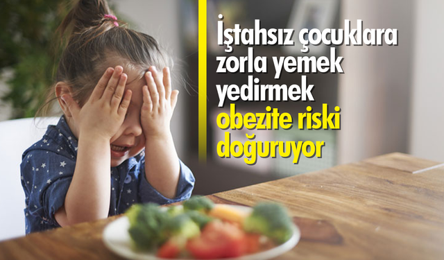 İştahsız çocuklara zorla yemek yedirmek obezite riski doğuruyor