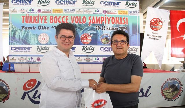 Kula’da düzenlenen Bocce Türkiye Şampiyonası sona erdi