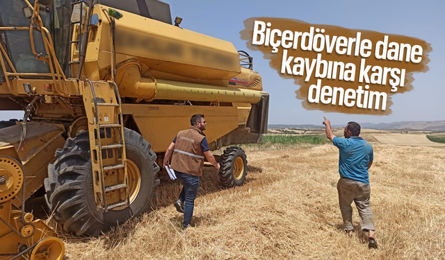 Biçerdöverlerin dane kaybına sıkı denetim