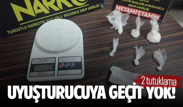 Turgutlu’da uyuşturucuya geçit yok! 2 tutuklama