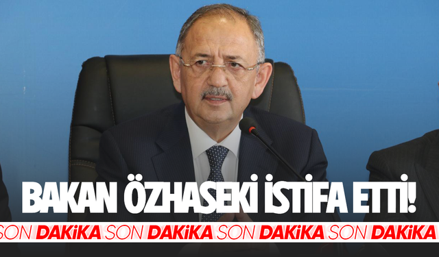 Son Dakika... Bakan Özhaseki istifa etti!