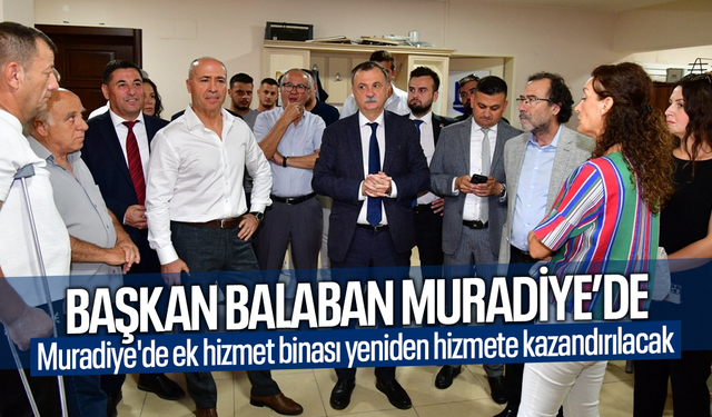 Başkan Balaban Muradiye'de incelemelerde bulundu