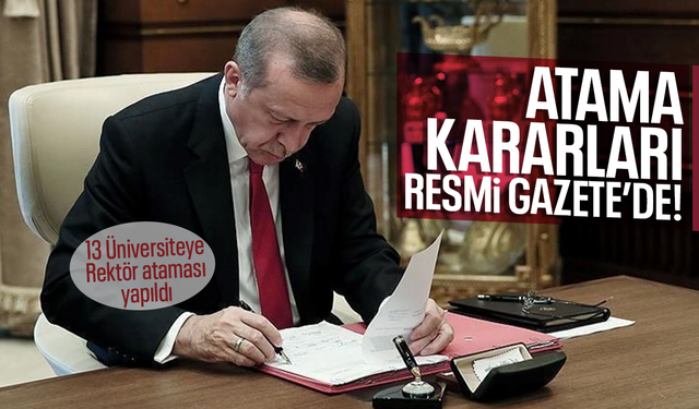 Atama kararları Resmi Gazete'de...