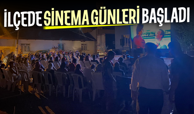 Yunusemre’de açık hava sinema akşamları başladı