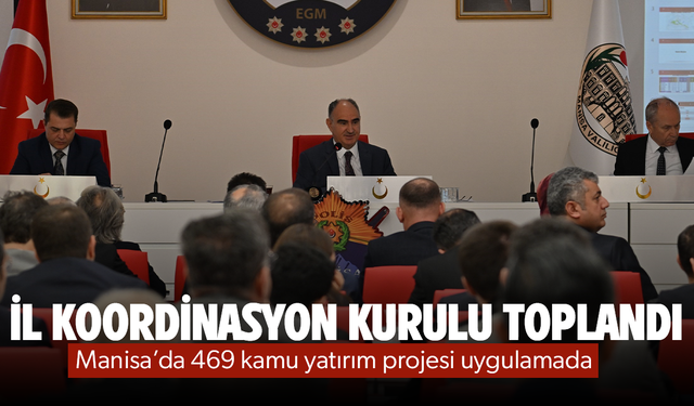 Manisa'da 469 kamu yatırım projesi uygulamada...