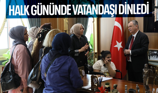 Başkan Balaban halk gününde talepleri dinledi