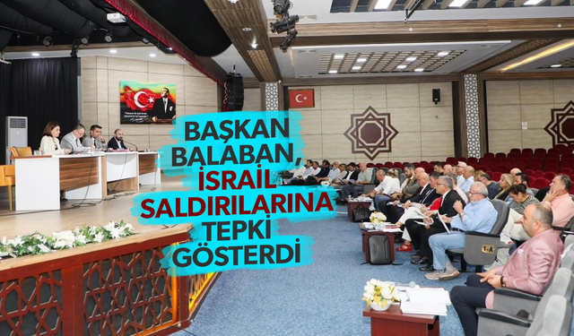 Başkan Balaban’dan İsrail saldırılarına tepki