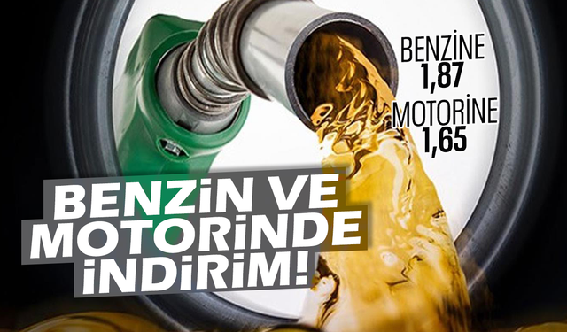 Benzin ve motorinde indirim pompaya yansıdı