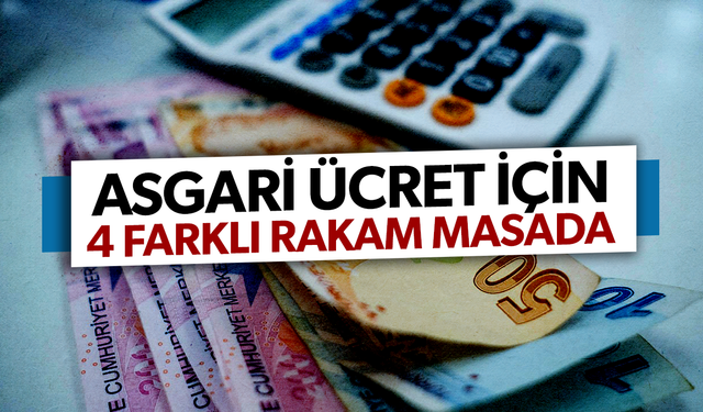 Asgari ücret için 4 farklı senaryo...