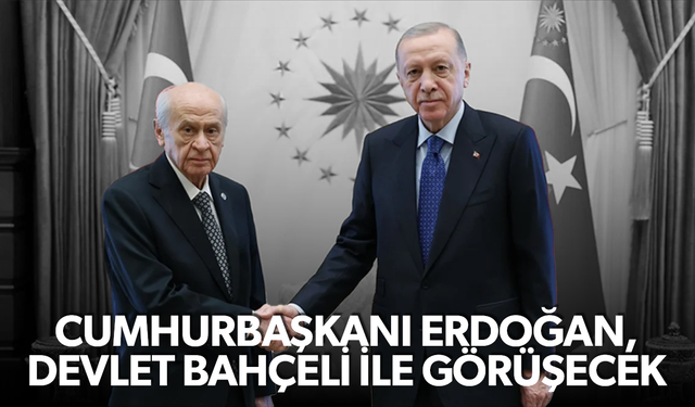 Cumhurbaşkanı Erdoğan, Devlet Bahçeli ile görüşecek